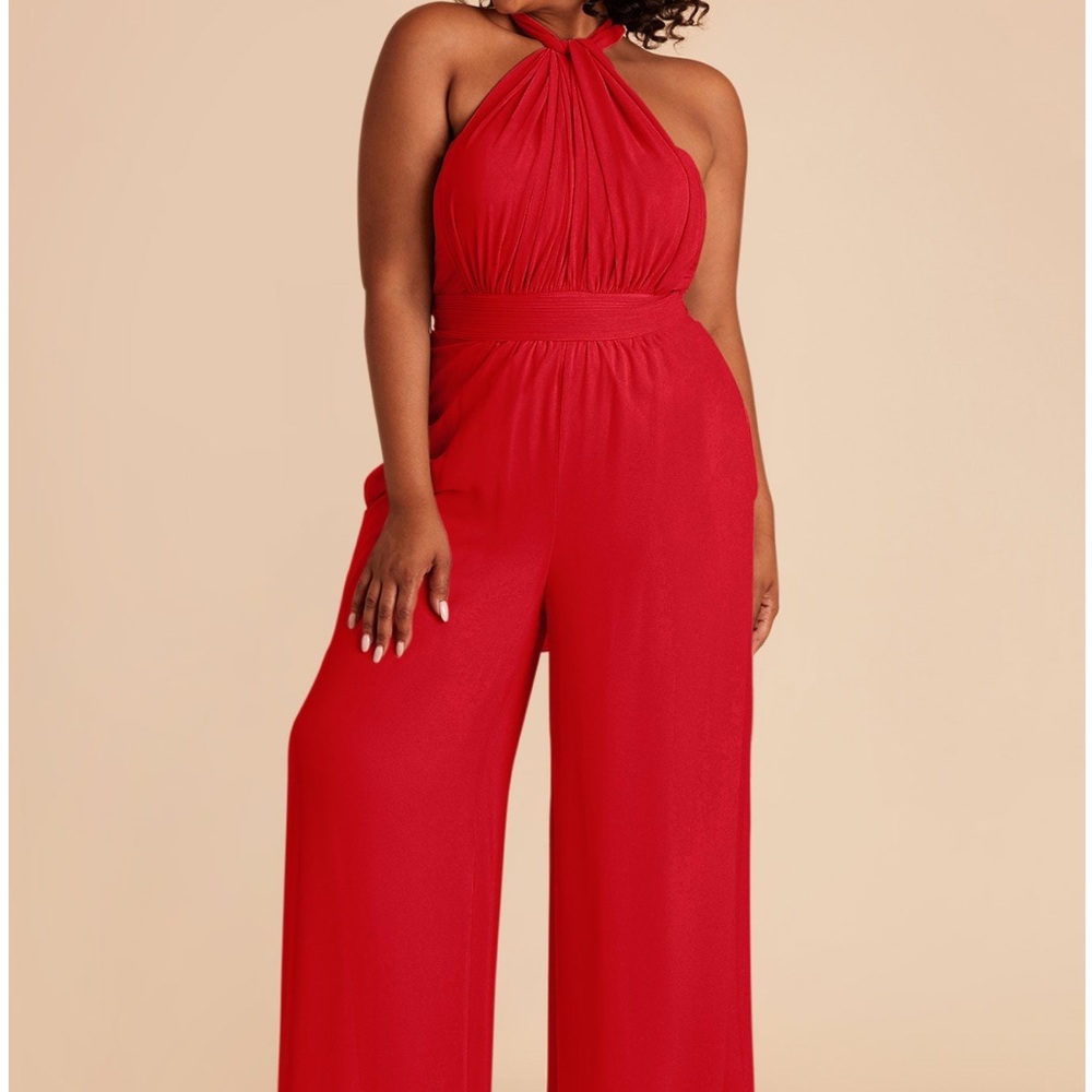 Birdy Grey Crimson Halter Jumpsuit